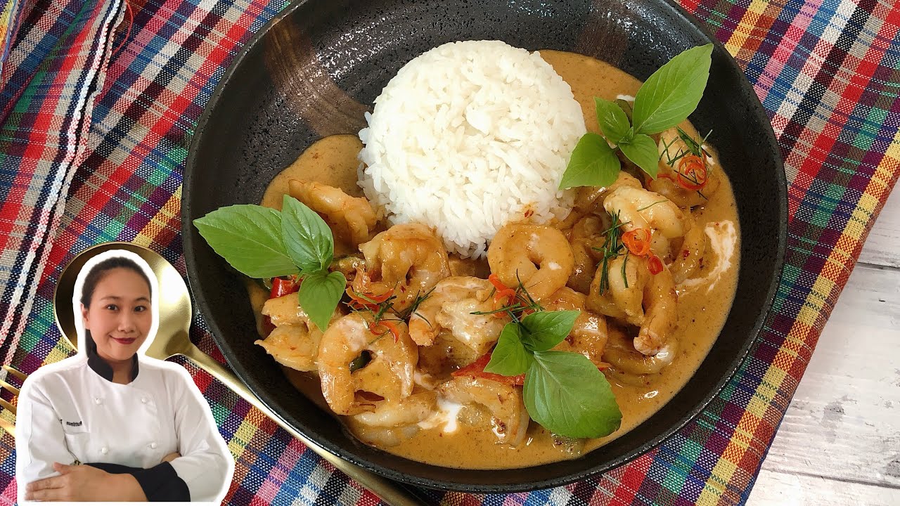 How to Make Panang Curry with Shrimp • Thai Panang Curry Recipe |ThaiChef Food