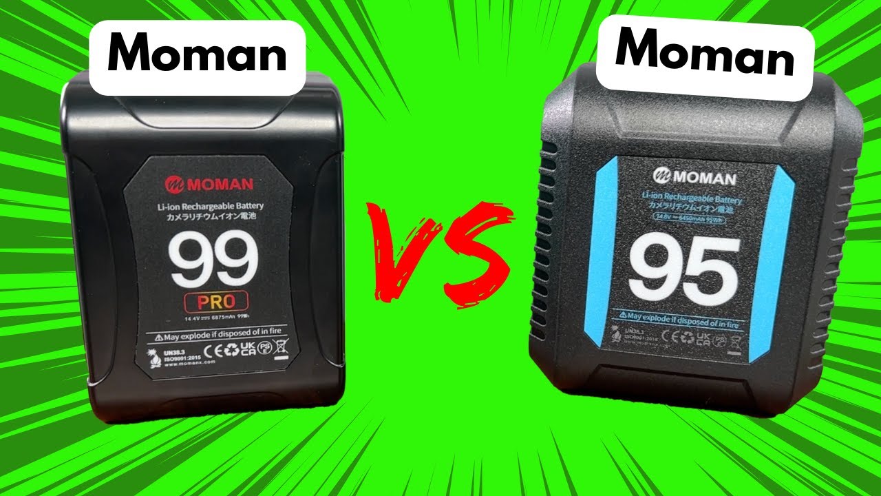 Moman 99 Pro vs Moman 95 - Mini V Mount Batteries
