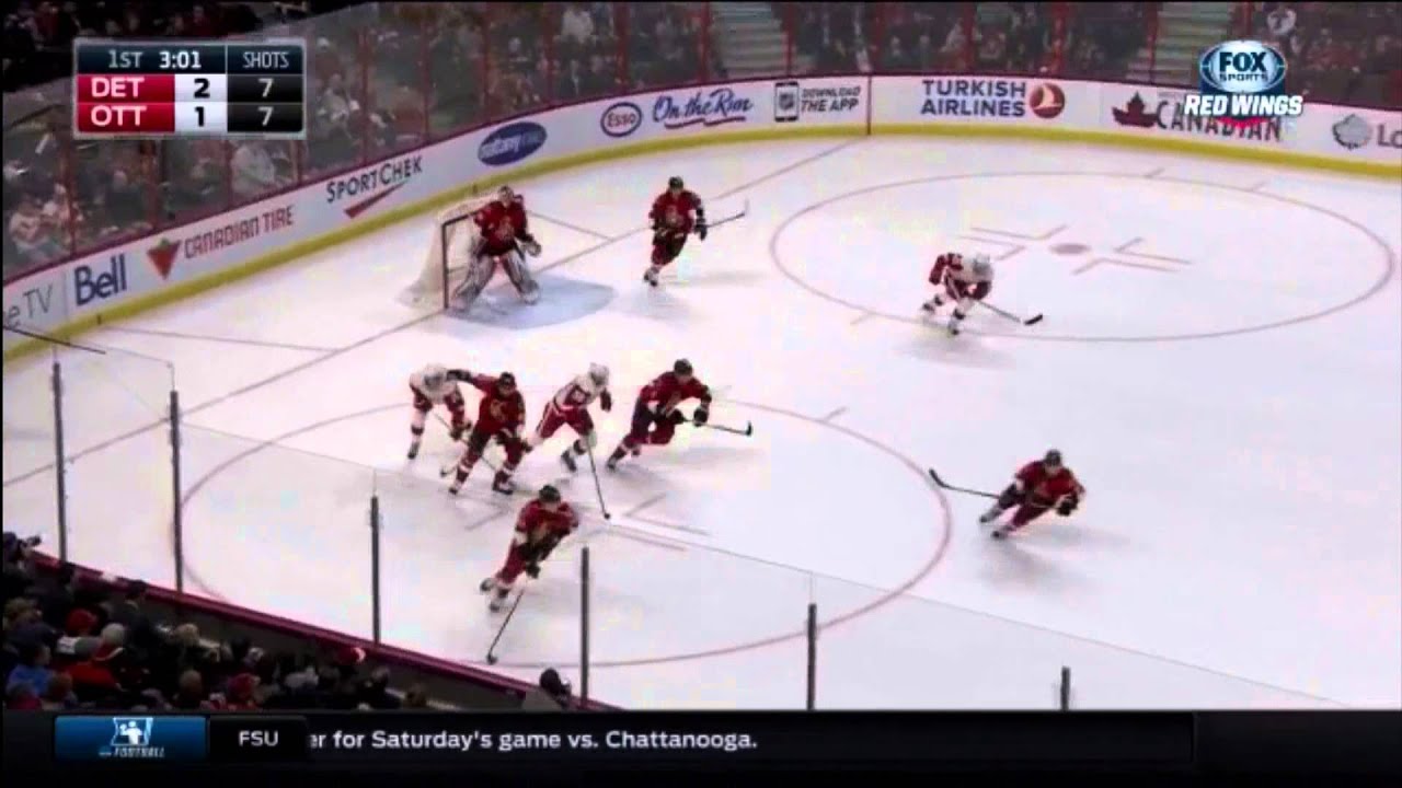 Pavel Datsyuk's defensive awareness and hand-eye coordination