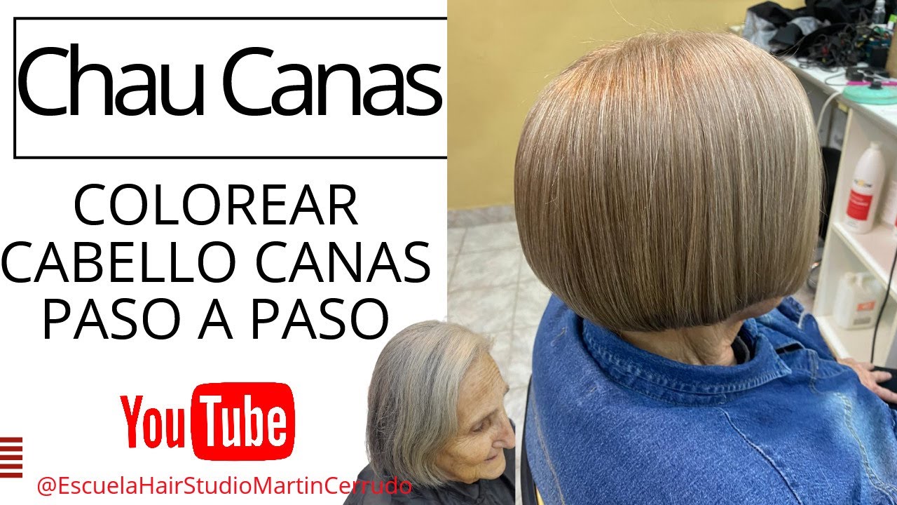 Colorear Cabello Canas Paso a Paso #colorimetria #peluqueria #canas #cabellos