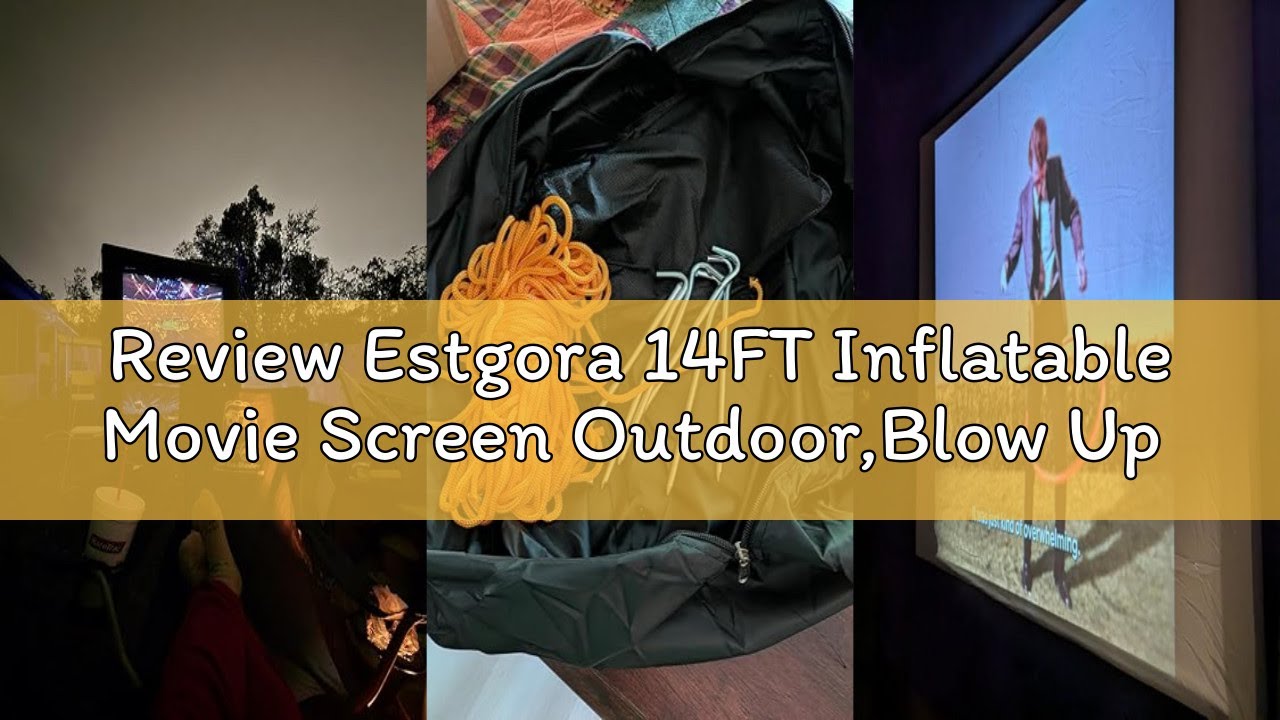 Review Estgora 14FT Inflatable Movie Screen Outdoor,Blow Up Projector Screen,Inflatable Movie Screen
