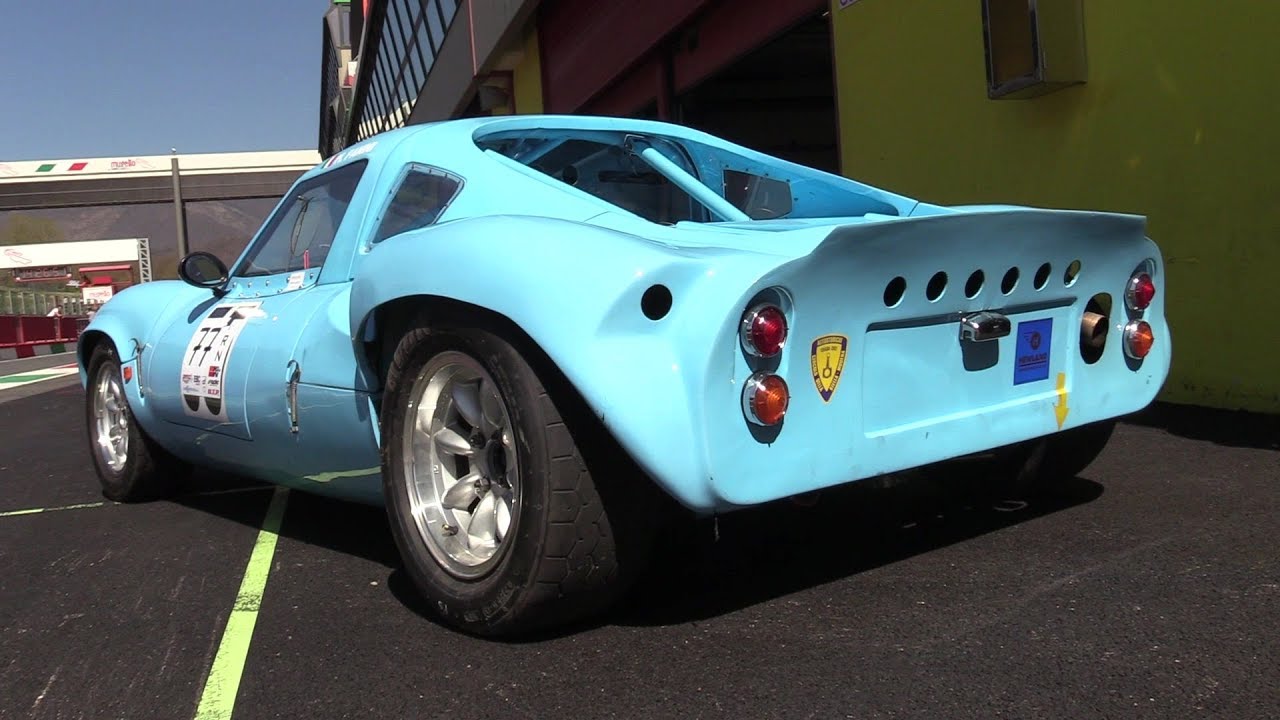 1966 Ginetta G12 - Flatout track action, pure sound & on board @ Mugello