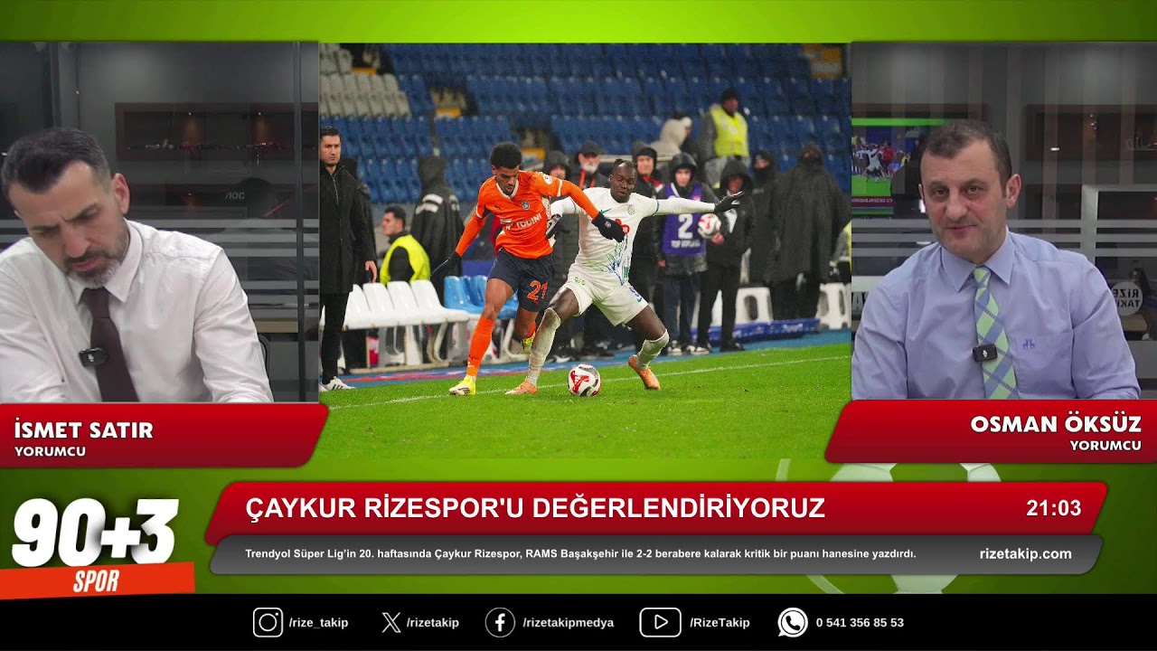 90+3 Canlı Yayında