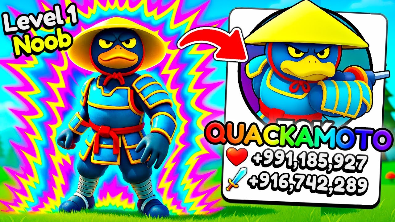Starting Over as NOOB with NEW QUACKAMOTO SECRET In Duck Evolution!
