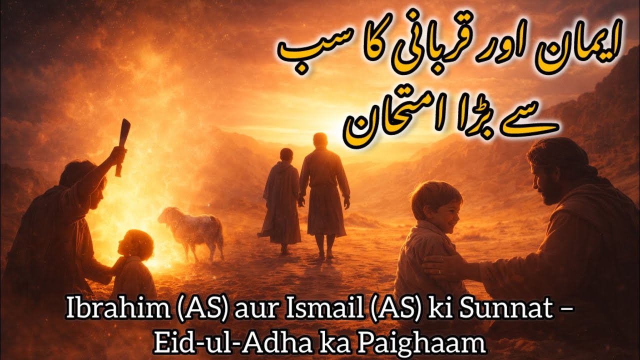 Imaan Aur Qurbani Ka Sabse Bara Imtihaan | Ibrahim (AS) Aur Ismail (AS) Ki Azeem Kahani | Last part