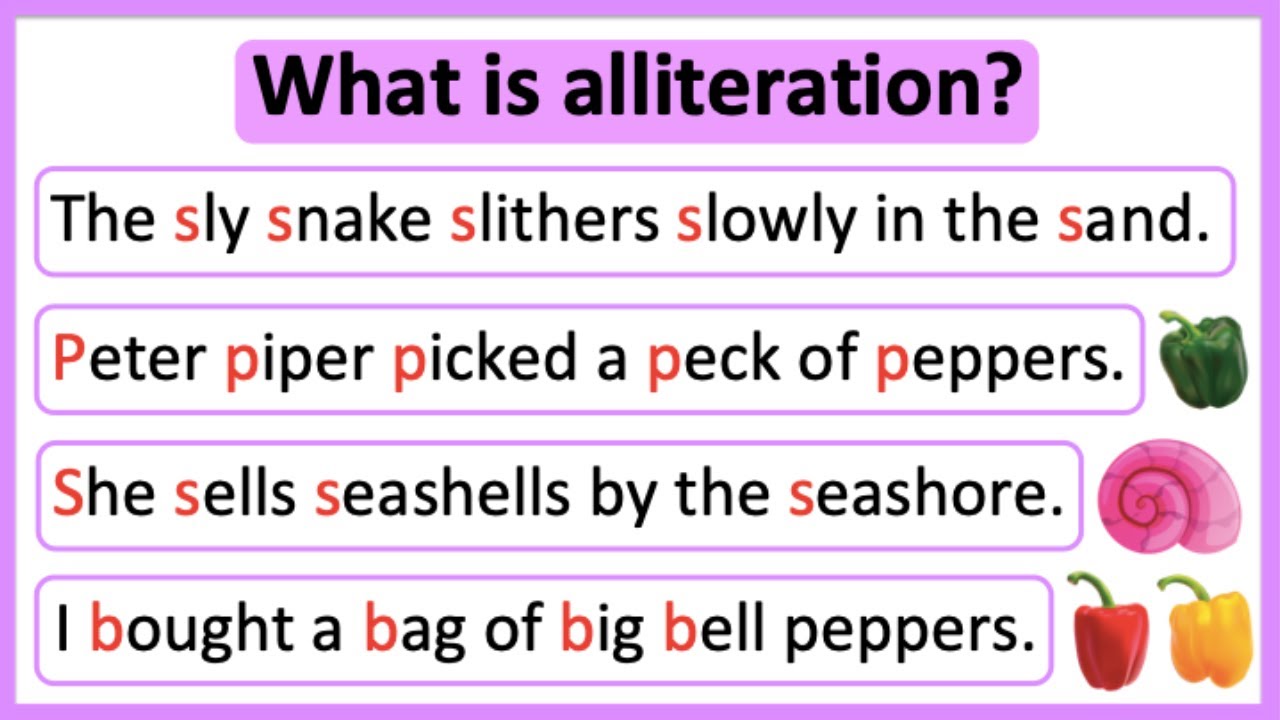 What is alliteration? 🤔 | Alliteration in English | Learn with examples