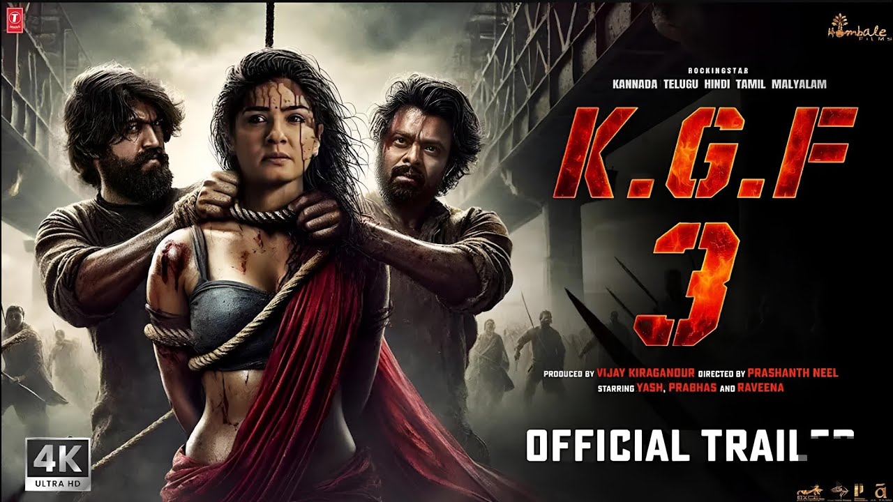 K.G.F: Chapter 3 - Hindi Trailer | Rocking Star Yash | Prabhas | #starvedant03 | Prashanth Neel