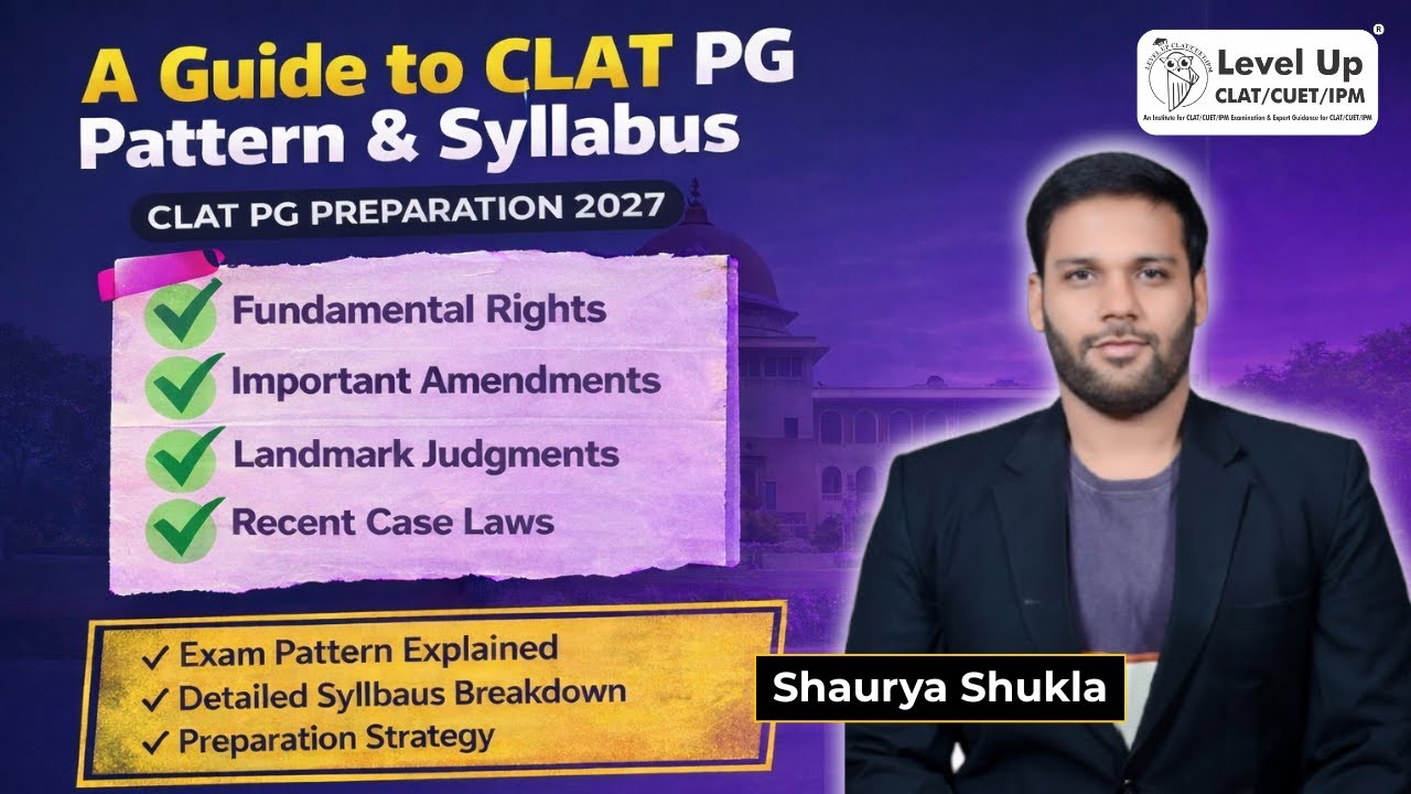 CLAT PG 2027 Complete Guide | Pattern, Syllabus & Strategy | Levelup CLAT PG.