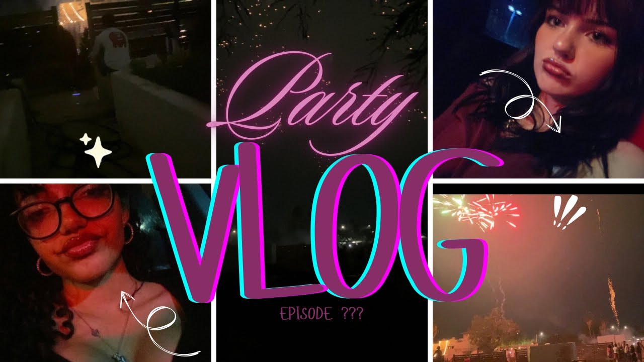 new year’s eve high school party vlog! (fireworks at the party😬 + grwm + eating grapes lol)