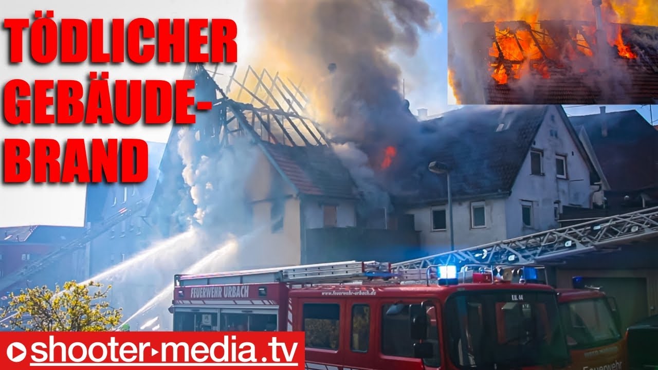 🔥 Tödlicher Gebäudebrand (Großbrand) 🔥 | 🚒 Bewohner retten sich mit Fenstersprung aus dem Haus 🚒
