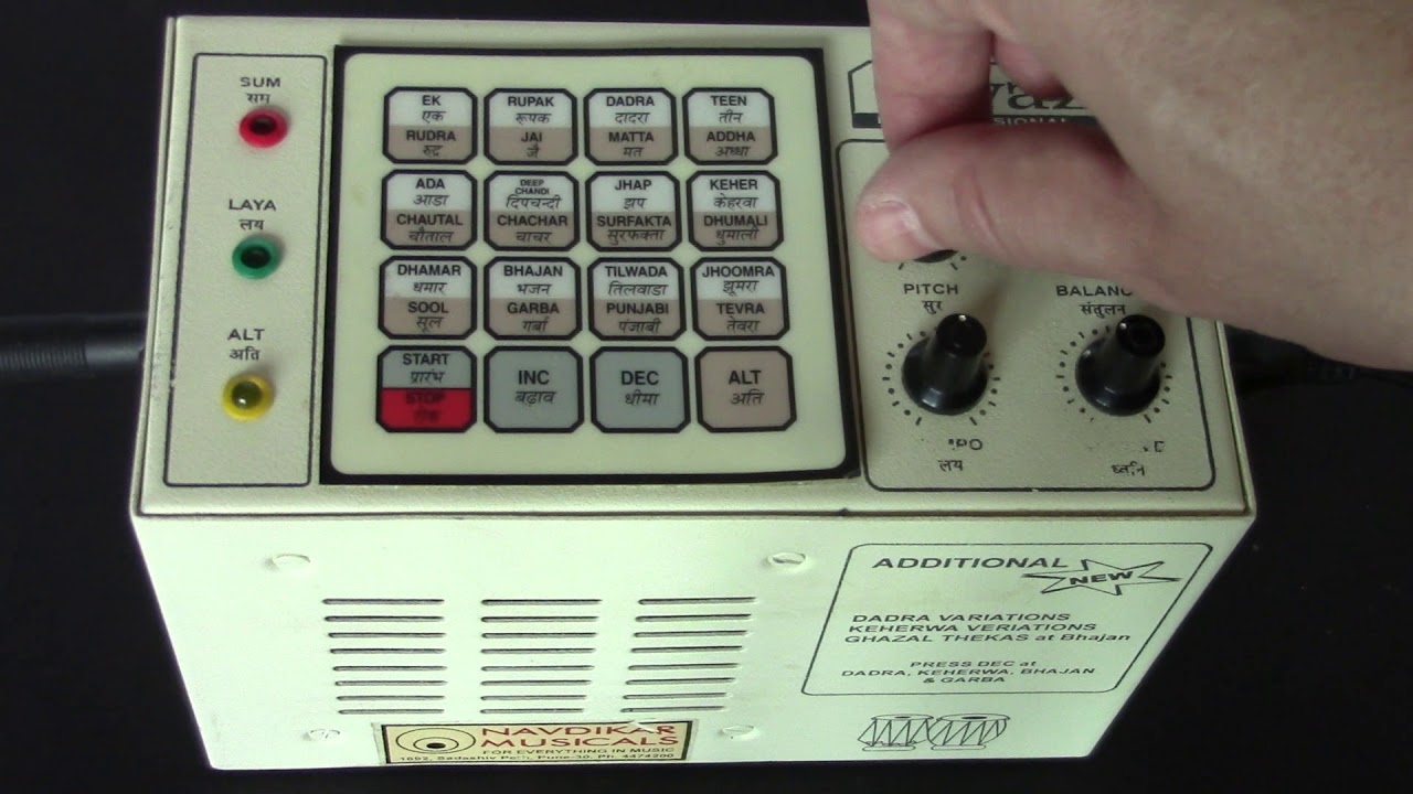 Riyaz Master Professional Electronic Tabla Digital Indian Drum Machine