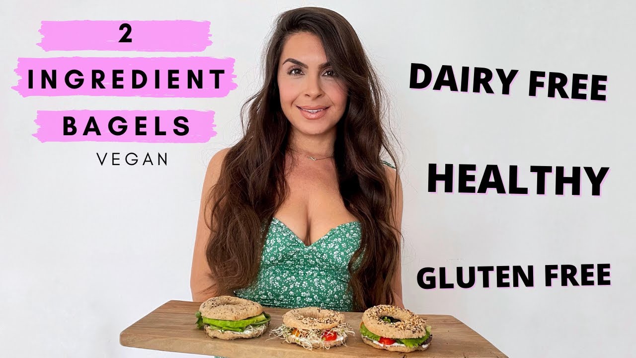 2 INGREDIENT BAGEL RECIPE HEALTHY & VEGAN | Honestly Alessandra