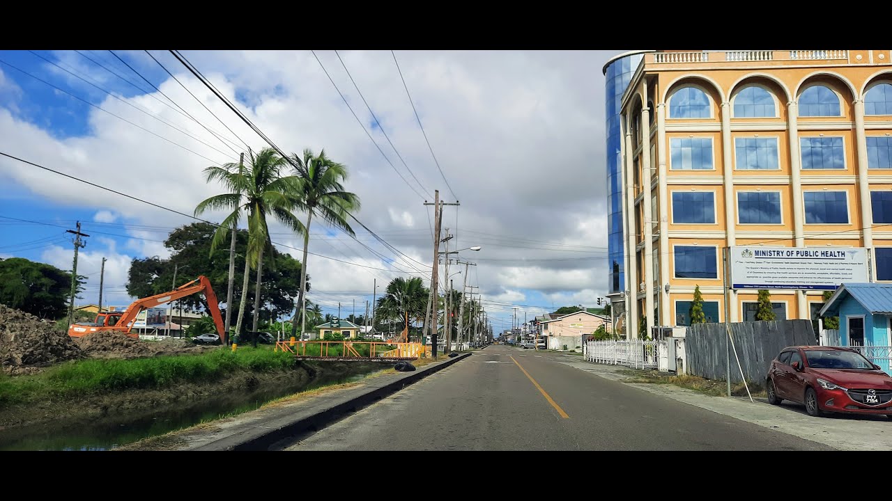 🇬🇾 ROAD TRIP || DRIVING ALONG LAMAHA STREET, GEORGETOWN 🇬🇾