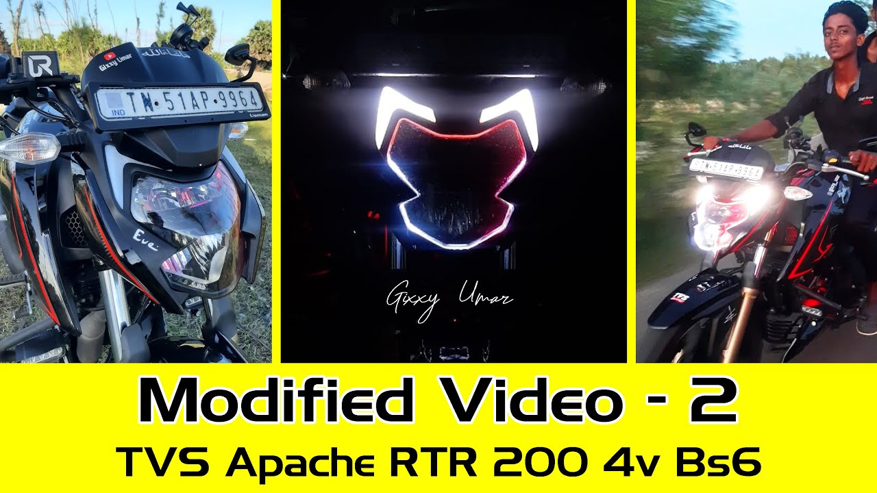 Modified Video - 2 | RTR 200 4v Bs6 | More Details and More Ideas | Gixxy Umar | தமிழ்