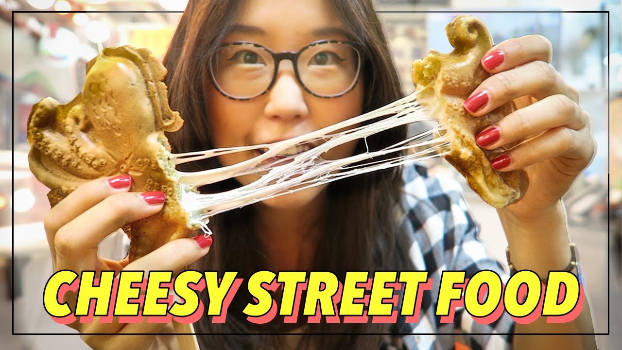 CHEESE OCTOPUS ♦ Traditional Korean Market in Jejudo, South Korea