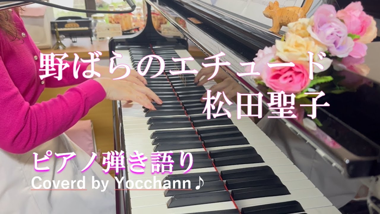 野ばらのエチュード/松田聖子【ピアノ弾き語り】フル歌詞付き　Coverd by yocchann