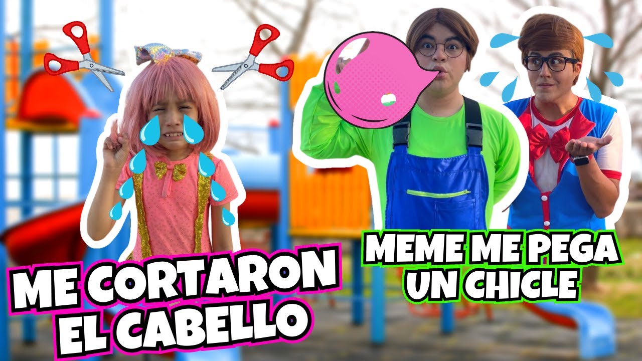 MEME LE PEGA UN CHICLE A MIA😭/ME CORTAN EL CABELLO✂️ #franchescaysusamigos