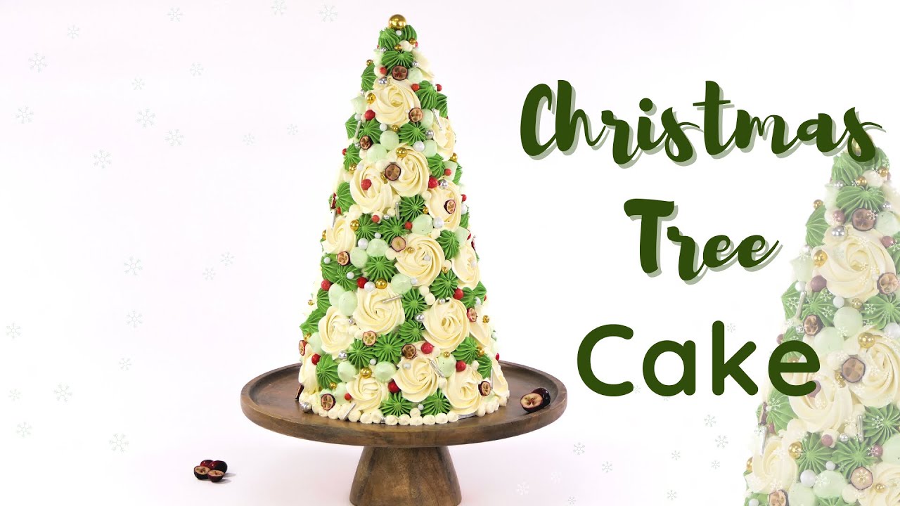 Spekulatius-Karamell Weihnachtsbaum-Torte 🎄 ohne Fondant | Christmas Tree Cake