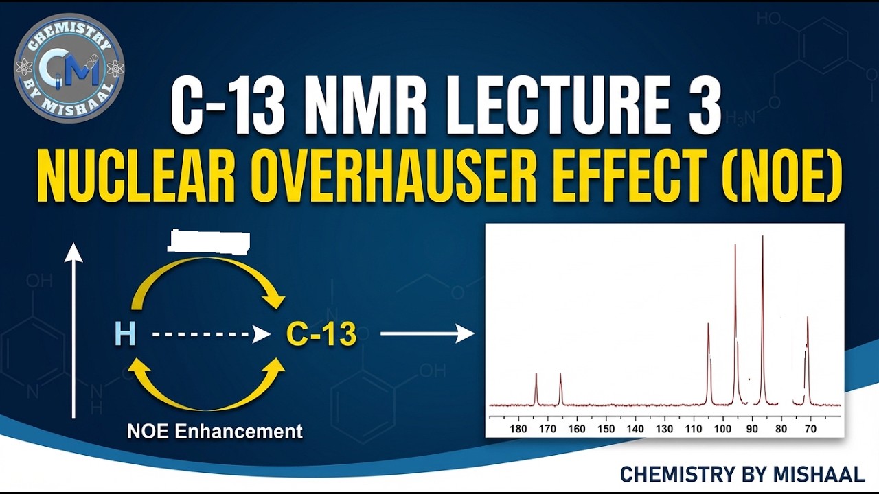 C-13 NMR-3 | Nuclear Overhauser Enhancement (NOE) Explained Simply