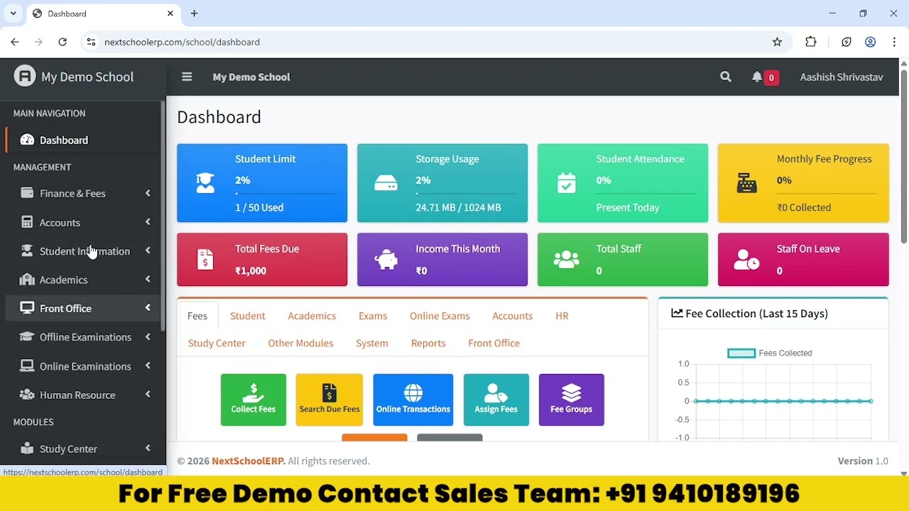 School Software Full video in Hindi | Education ERP for Schools | Education | WhatsApp 9410189196
