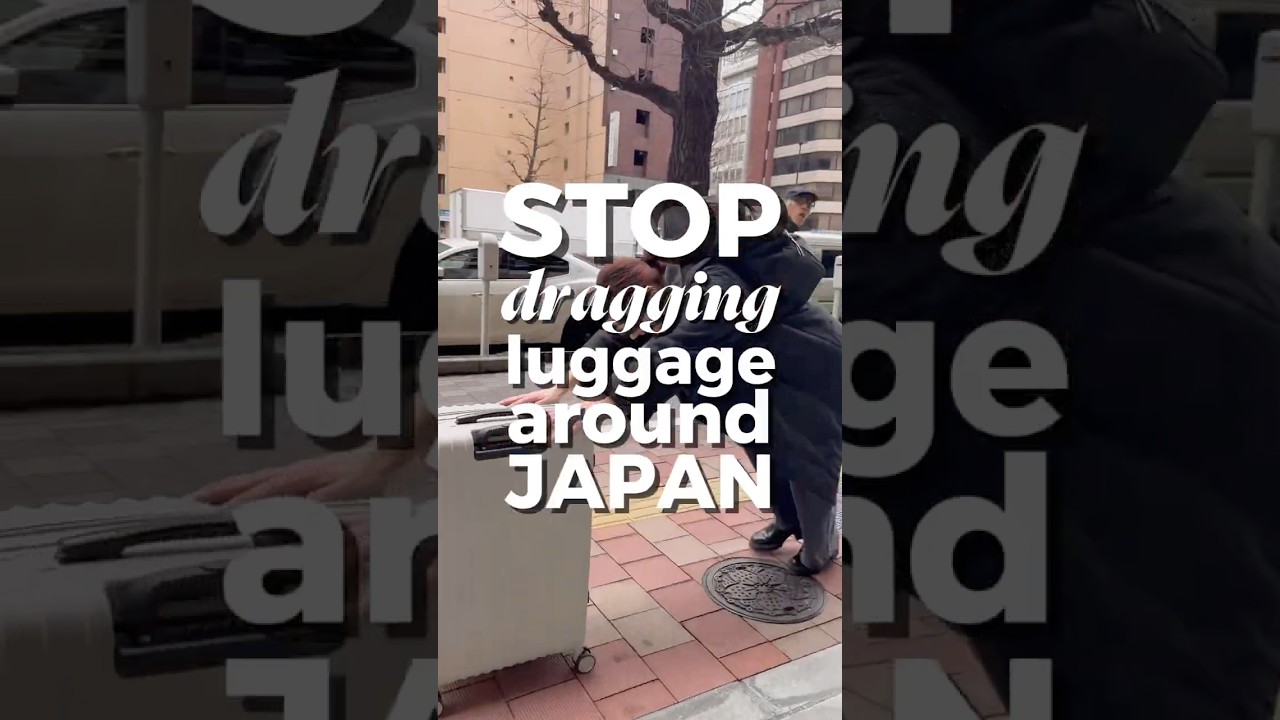 STOP dragging heavy luggage around Japan! 🧳✋ Instead, use this travel hack 😉