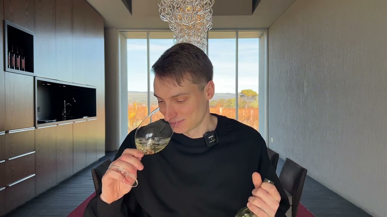 Matteo tastes our new 2025 La Biondina!
