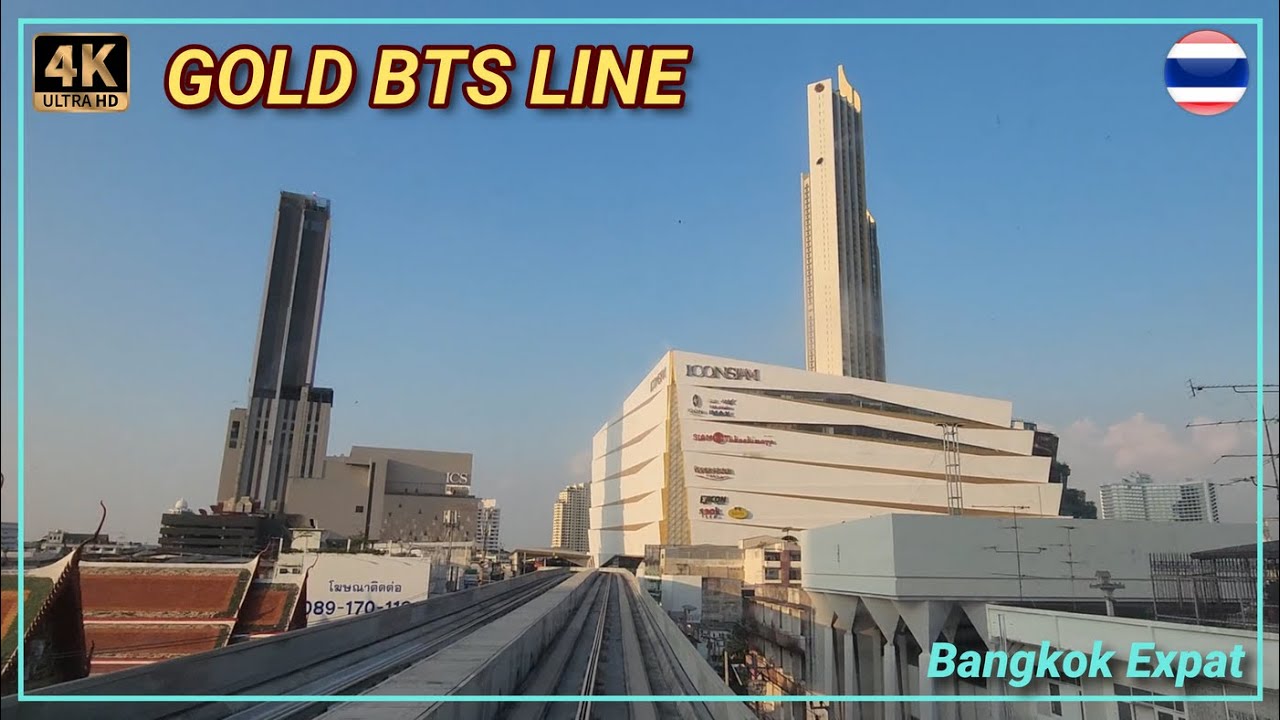 Gold BTS Line Bangkok connecting the New ICL Mall Thailand #bangkokexpat