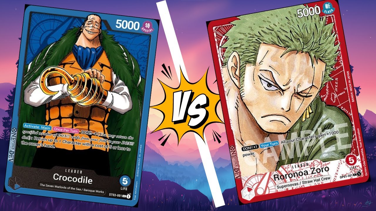 Crocodile vs Zoro || OP04 Tournament Commentary