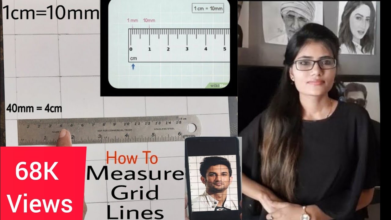 How To Make Grid Lines For Drawing  | Easy Way to Measure Grid Lines For Beginners