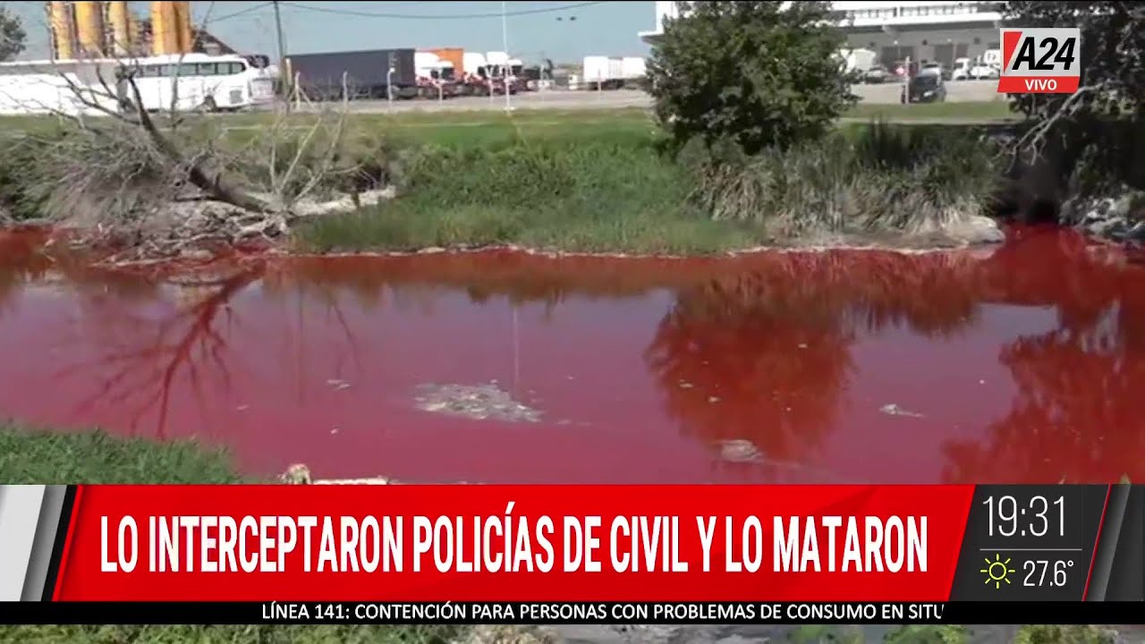 🔴UN ARROYO TEÑIDO DE ROJO POR LOS ALTOS NIVELES DE CONTAMINACIÓN