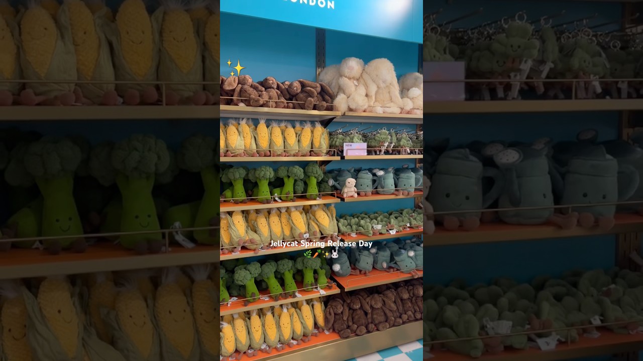 Коллекция Jellycat весна 2026 🌿🌼🥕🐰 #jellycat #jellycatcollection #jellycatlondon #jellycatshopping