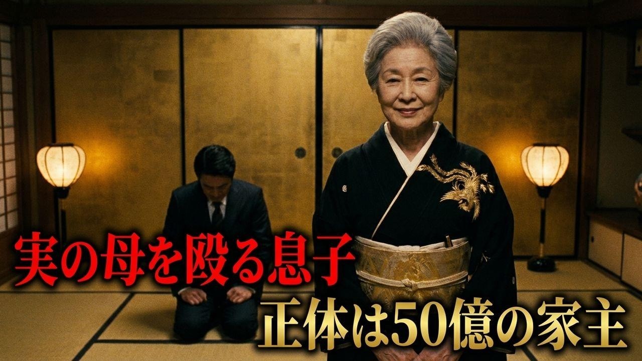 「恥ずかしい」清掃員の母を殴る息子。1時間後、50億のオーナーに平伏す