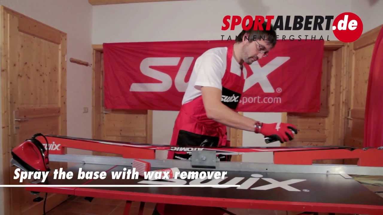 Cleaning of the Base After Grinding or for New Skis