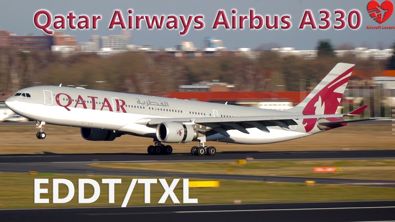 Qatar Airways Airbus A330│Landing @ Germany, Berlin-Tegel TXL│24.12.15
