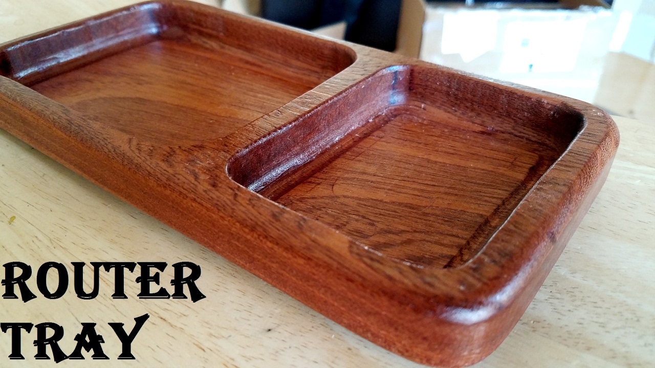 Router Tray (with home-made template/ \no fancy bits) | Woodworking