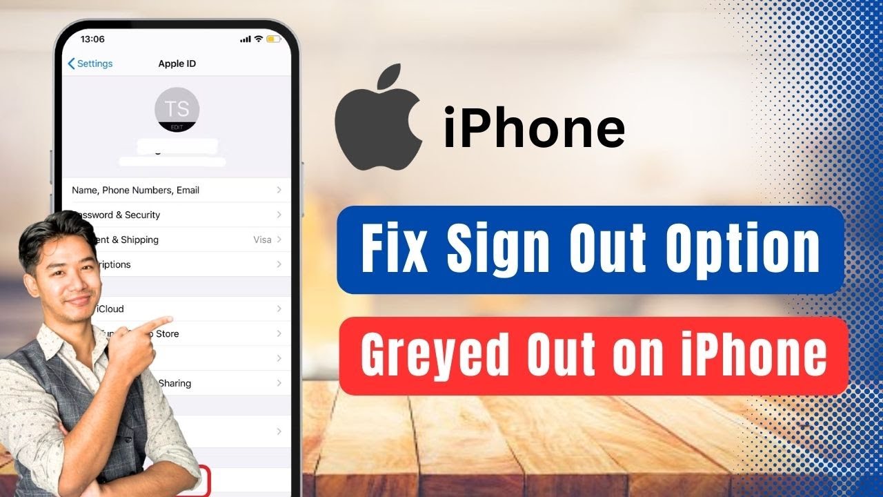 How to Fix Sign Out Option Greyed Out on iPhone !