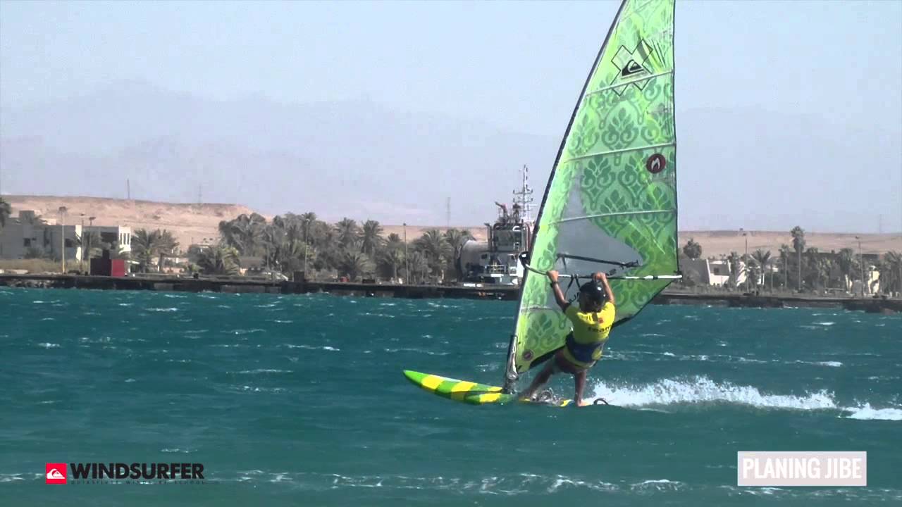 Quiksilver windsurf school // HOW TO // Planing Jibe