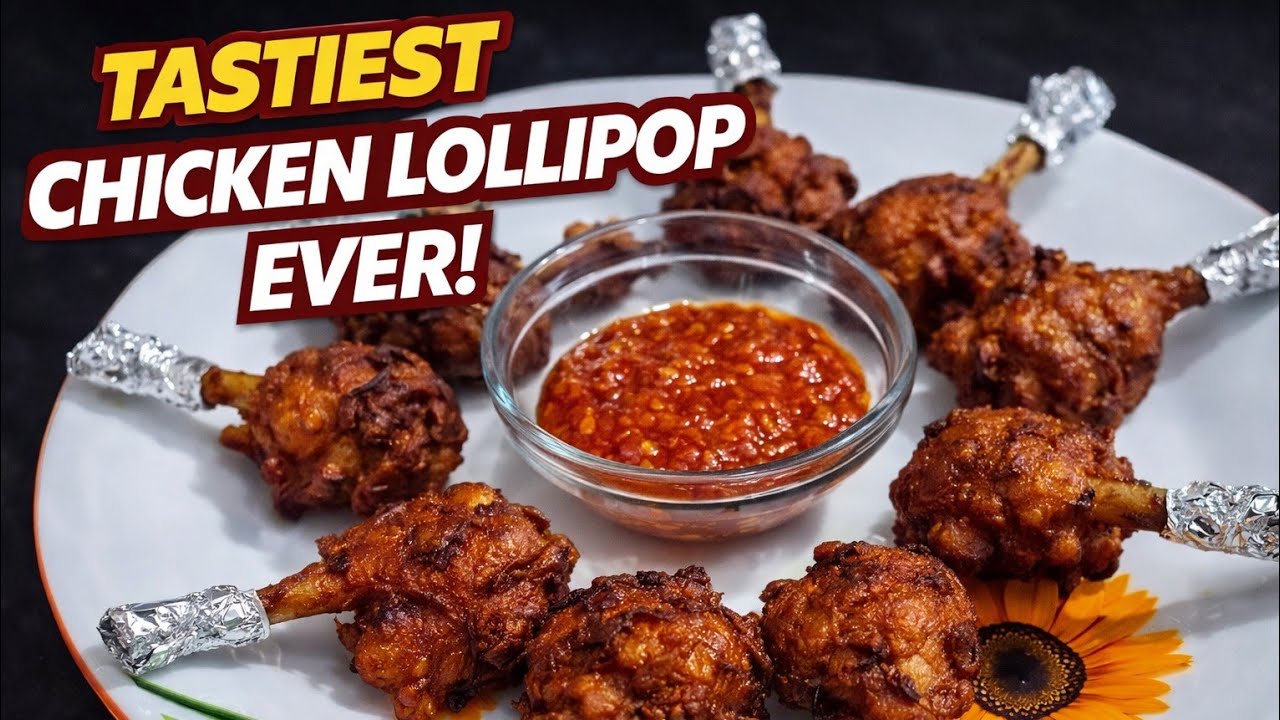 How to make the tastiest Chicken lollipop!! Deep fried and air fried @foodiegirlnextdor