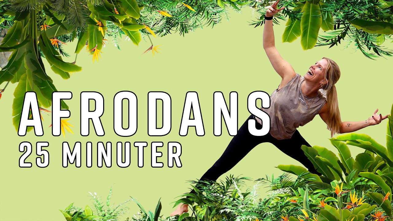 AFRODANS som vänder humöret samt tränar upp ländrygg, core, ben och kondition - passar alla nivåer!