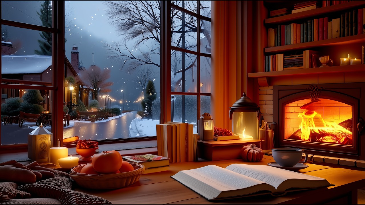 Gentle Winter Cafe Jazz ☕️ Relaxing Piano Music for Work & Study