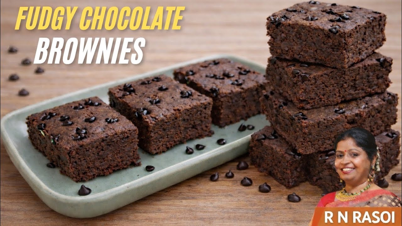 कढ़ाई में बनाएं गेहूं के आटे से नरम चॉकलेट ब्राउनी।Fudgy Chocolate wheat flour Brownie in Kadhai ।| 