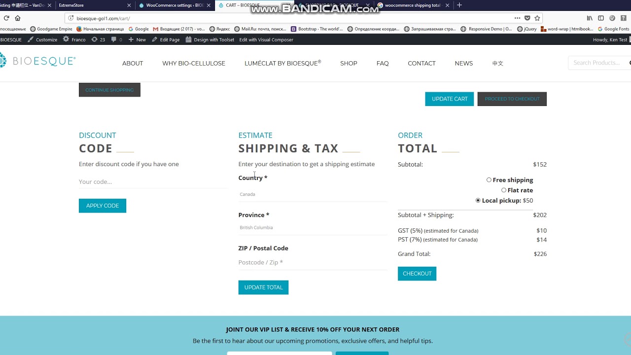 Subtotal + Shipping
