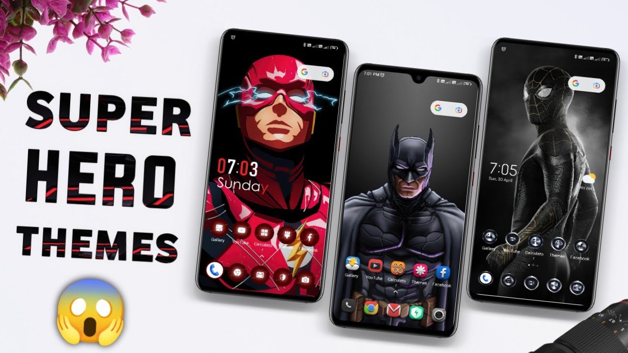 Top 3 *SUPER HERO* Miui Themes For Pro Users ⚡🔥⚡ || Miui 14 Themes