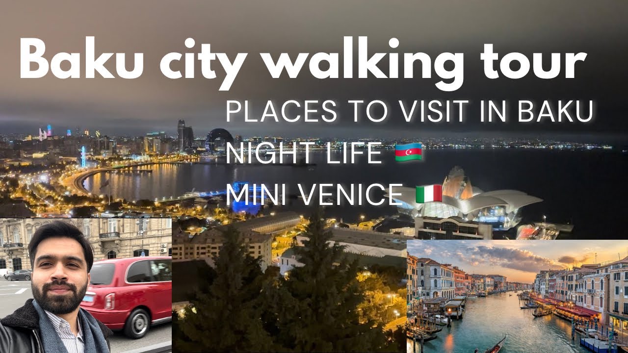 Baku tour and public transport 🇦🇿| Night life | Mini Venice of Baku, Metro🚇 only in Rs 60