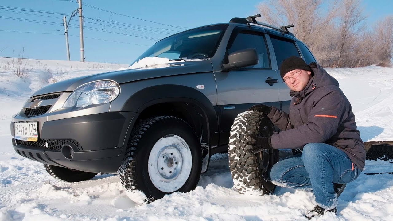 Нива Шевроле ЗИМОЙ В СНЕГ Chevrolet NIVA