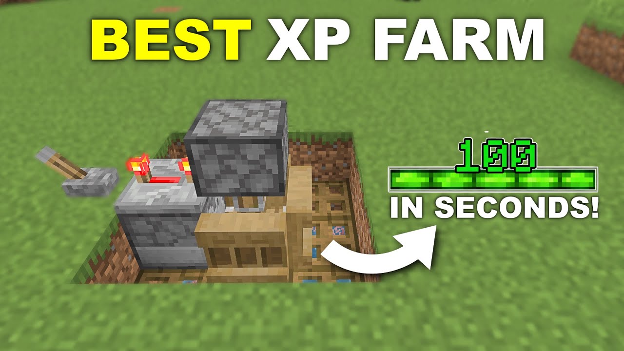 NEW BEST EVER XP FARM in 1.21 Minecraft Bedrock ! (No Trident)
