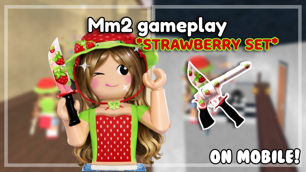 Mm2 ipad *BEATING TEAMERS + WITH STRAWBERRY SET* montage 