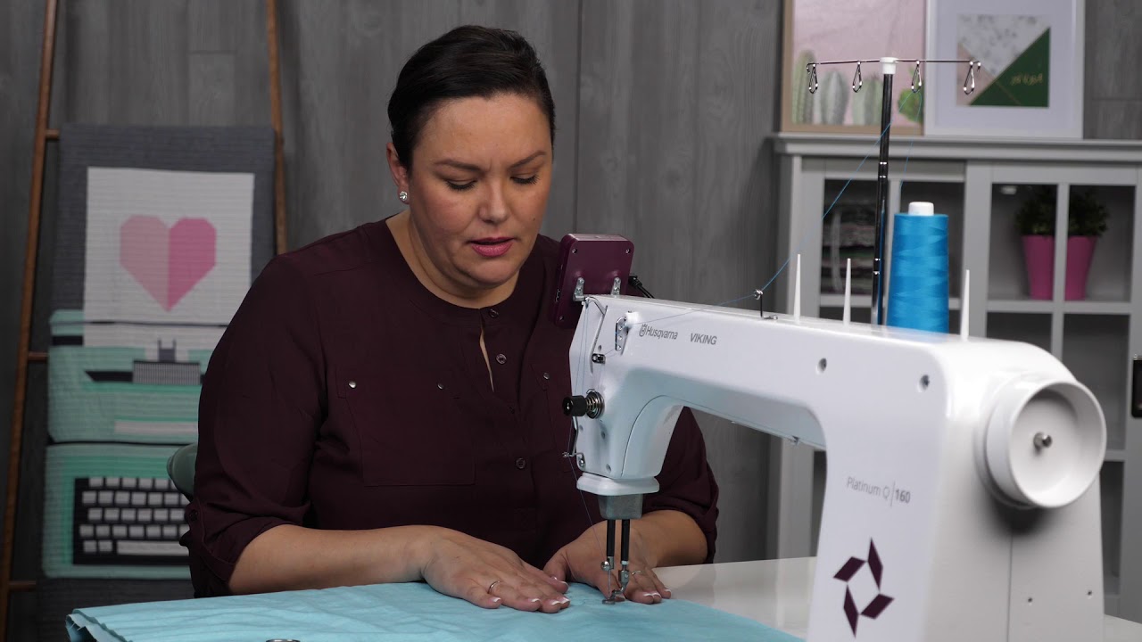 HUSQVARNA® VIKING® PLATINUM™ Q 160 Stationary Quilting Machine - Setting Top Tension