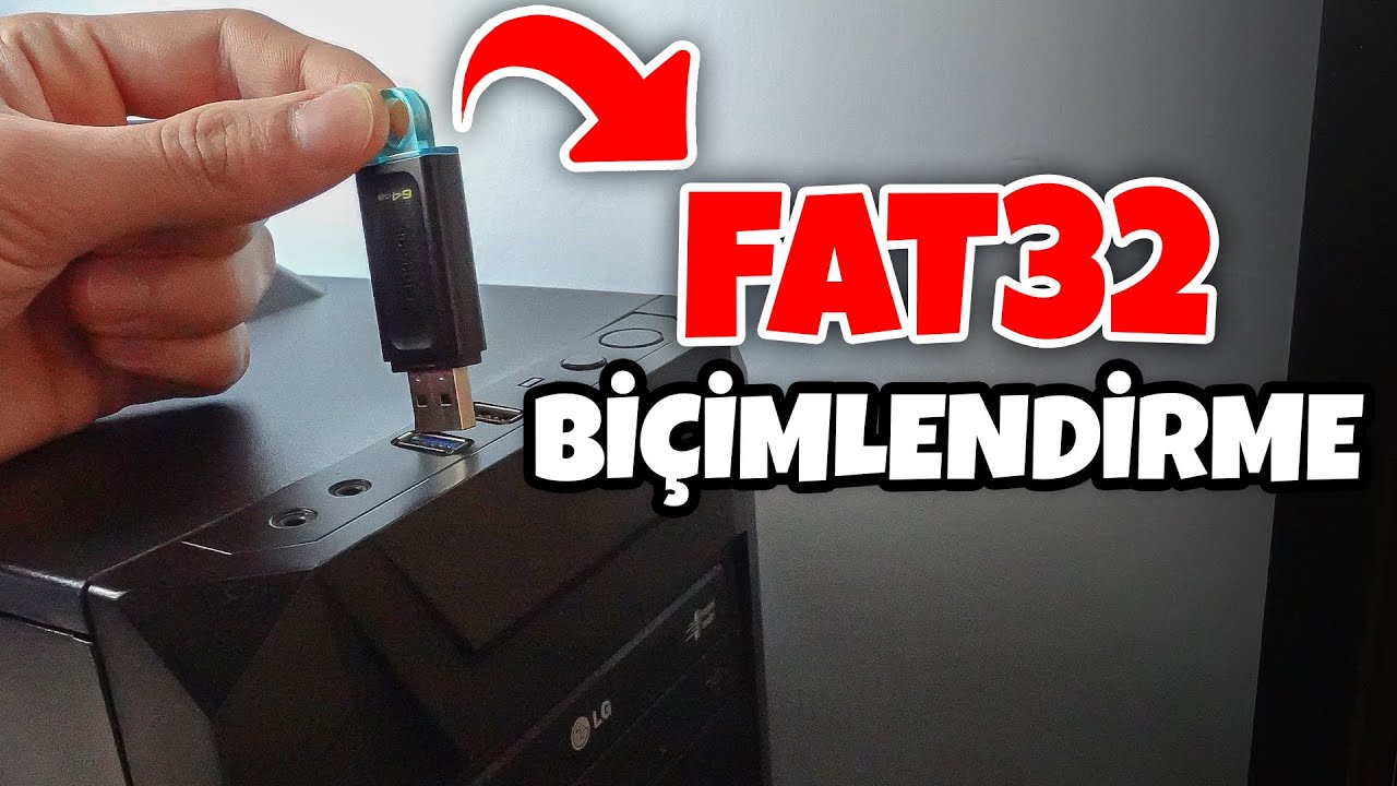 Flash Bellek Fat32 Biçimlendirme | Fat32 Format Seçeneği Yok | Usb Ntfs Den Fat32 Ye Çevirme