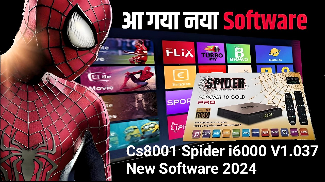 Latest A6 A3 MPEG-4 Full HD Software 2024 | cs8001 spider i6000 new software 15 SEP 2024